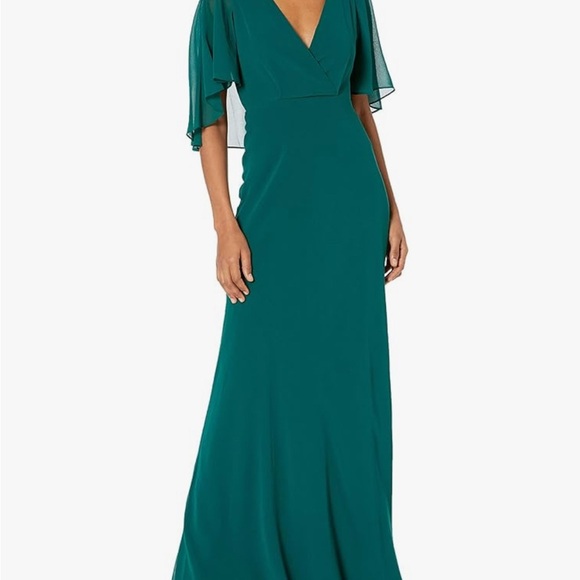 ANTHOLOGIE ERIN FETHERSON Size 2 Empire Maxi Dress Emerald Green - Picture 5 of 7